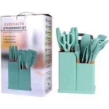 Set de 19 Piezas de Utensilios para la Cocina en Silicona
