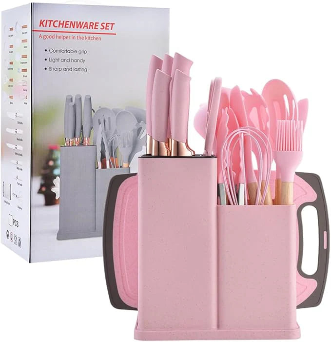 Set de 19 Piezas de Utensilios para la Cocina en Silicona