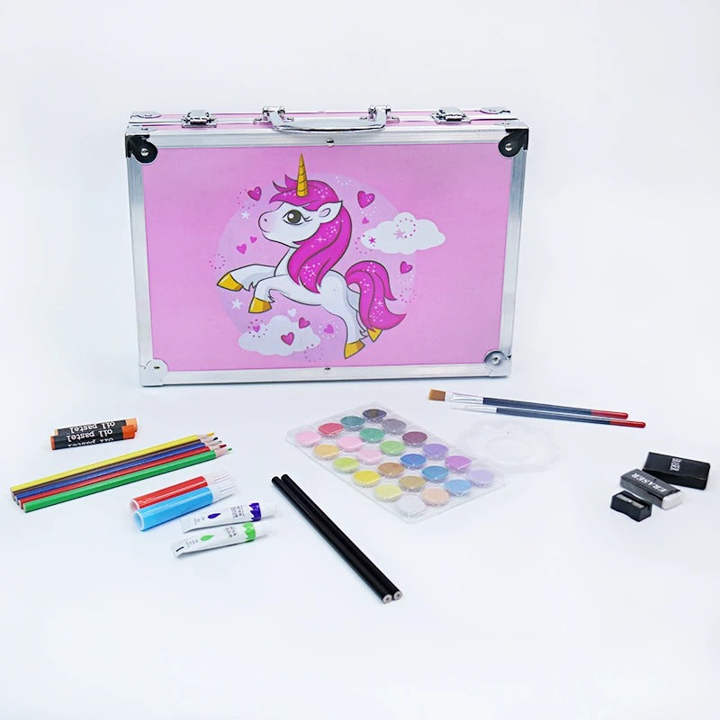 Set de Arte para Niños De 150 Piezas Unicornio Creatividad