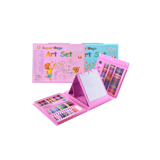 Set Arte, Maleta de Lápices y Crayones para Niño. 208 Piezas