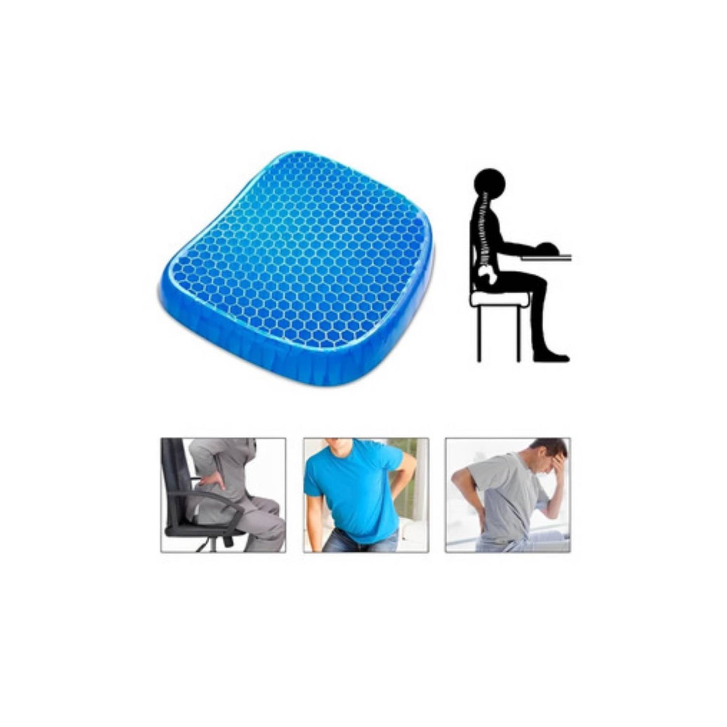 Asiento Cojín de Gel (ergonómico)