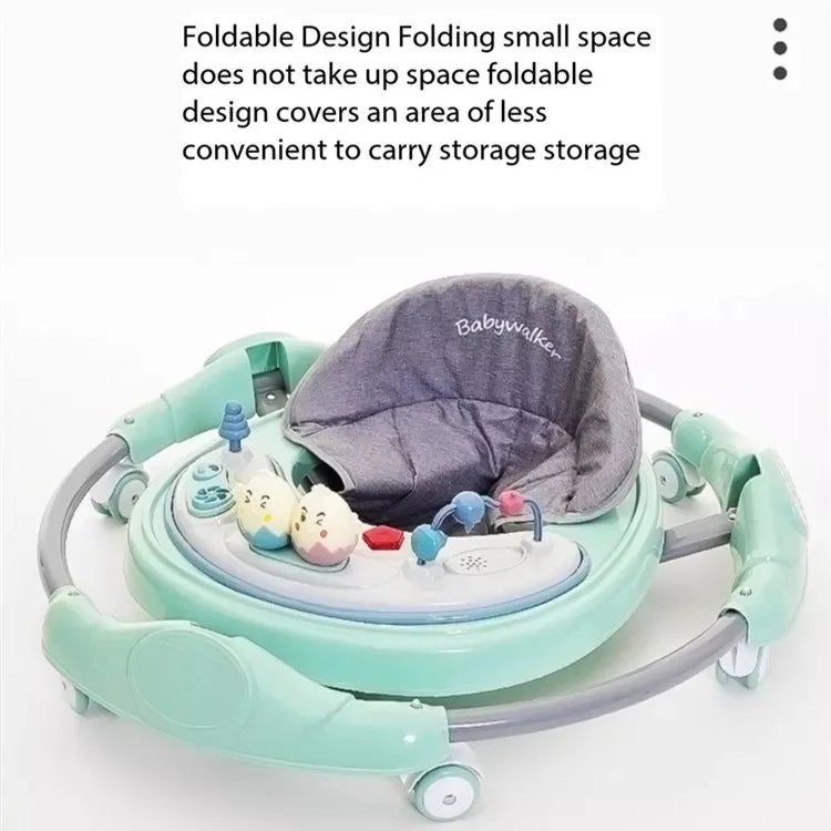 Caminador para Bebe con Mesa Interactiva. (gira 360°) (Verde)