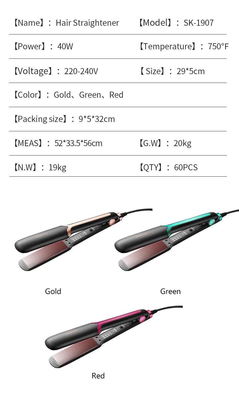 Plancha De Pelo Profesional Sokany Sk-1907