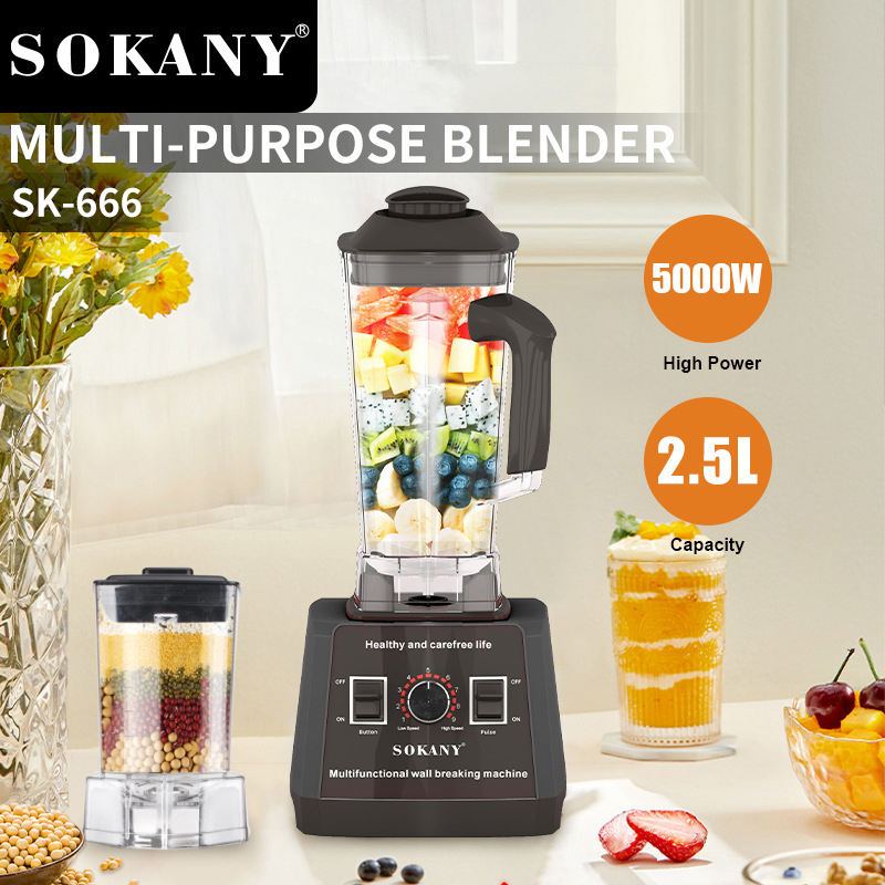 Licuadora Sokany Industrial Potente 2.5l