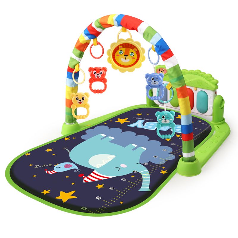 Gimnasio Didáctico Juego para Bebe Tapete Piano Musical (Jirafa, oso)