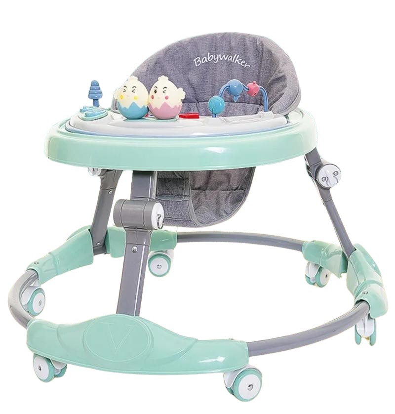 Caminador para Bebe con Mesa Interactiva. (gira 360°) (Verde)