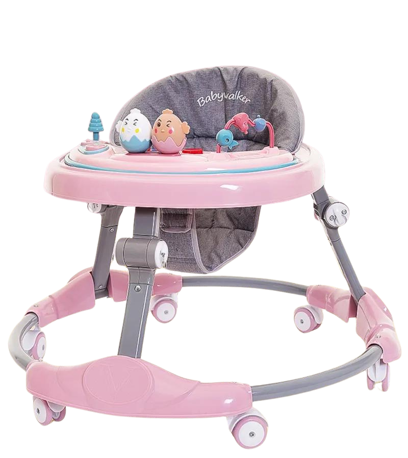 Caminador para Bebe con Mesa Interactiva. (gira 360°) (Rosado)