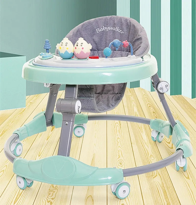 Caminador para Bebe con Mesa Interactiva. (gira 360°) (Verde)