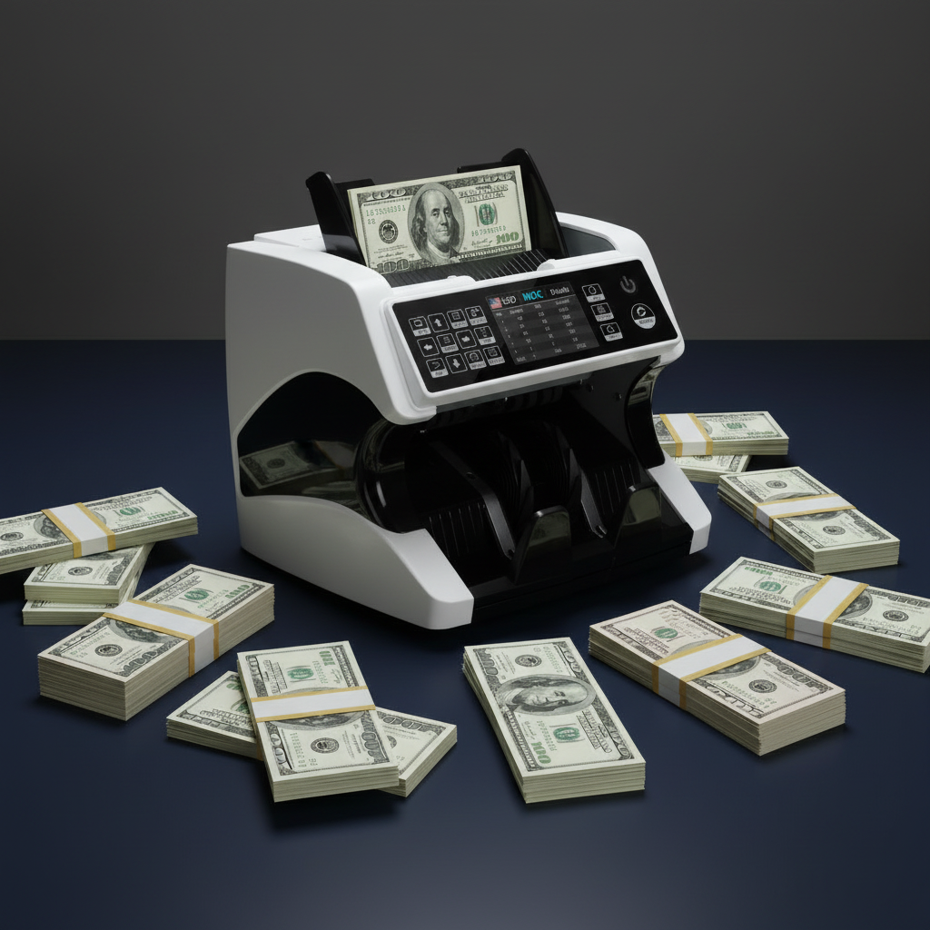 Contadora de Billetes Profesional con Detector UV y MG