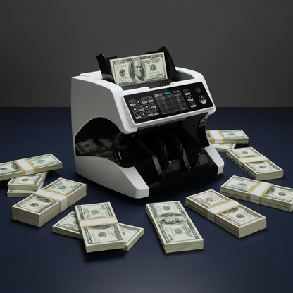 Contadora de Billetes Profesional con Detector UV y MG