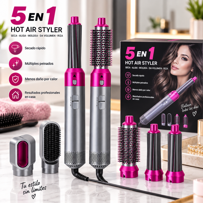 Cepillo Secador y Moldeador de Cabello 5 en 1