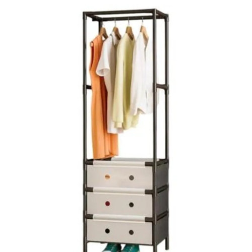 Organizador Ropero Multifuncional con Perchero y Cajones (188 cm)