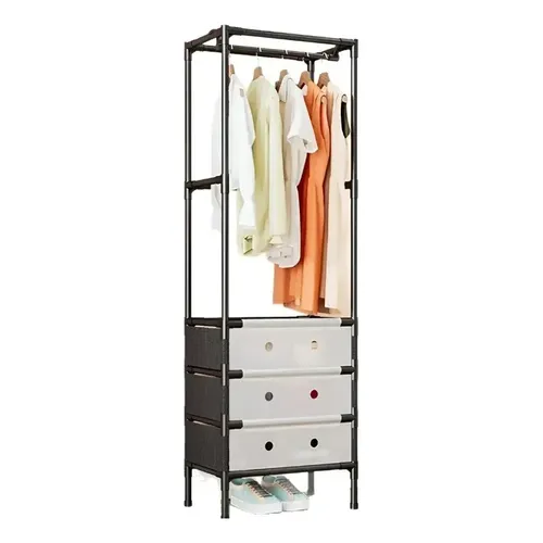 Organizador Ropero Multifuncional con Perchero y Cajones (188 cm)