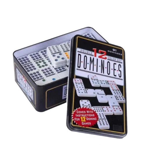 Juego de Dominó 12 con Puntos de Colores