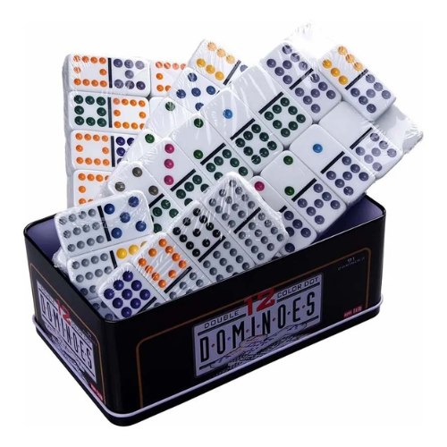 Juego de Dominó 12 con Puntos de Colores
