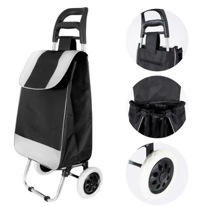 Carrito de Compras Plegable con Ruedas