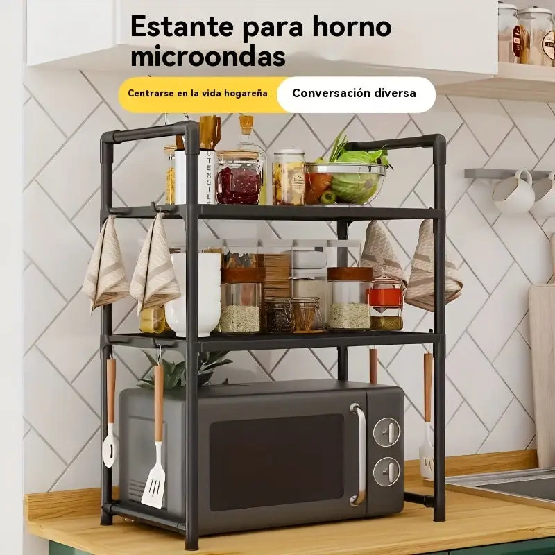 Estante Organizador para Microondas – Resistencia, Orden y Máximo Aprovechamiento del Espacio