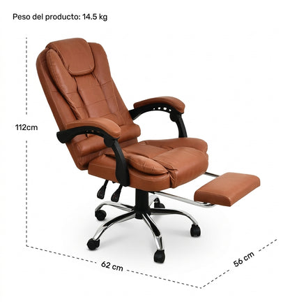 SILLA EJECUTIVA CON PORTAPIE