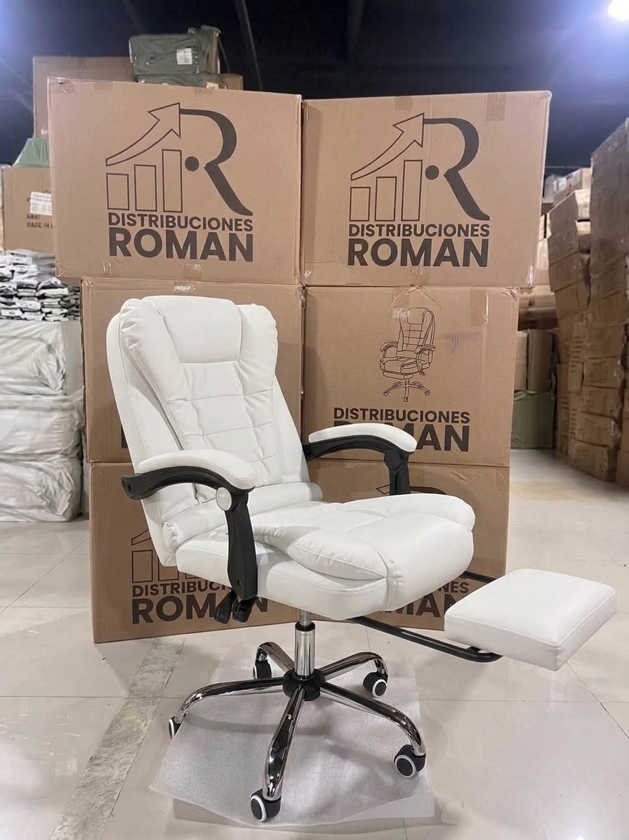 SILLA EJECUTIVA CON PORTAPIE