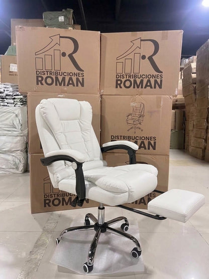 SILLA EJECUTIVA CON PORTAPIE