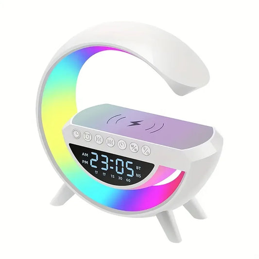 Reloj Alarma Bluetooth Despertador con Cargador Inalambrico