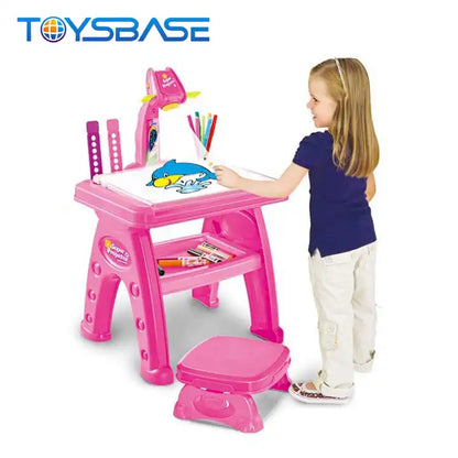 Mesa de Dibujo con Proyector para Niño