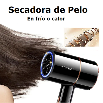 Secador De Cabello Profesional 750w, 3 Velocidades Sokany