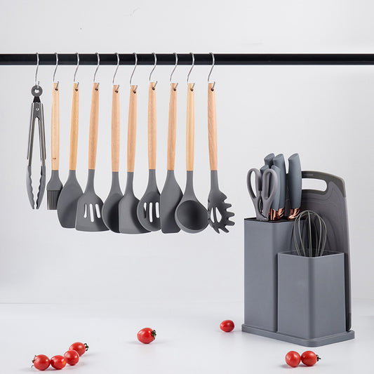 Set de 19 Piezas de Utensilios para la Cocina en Silicona