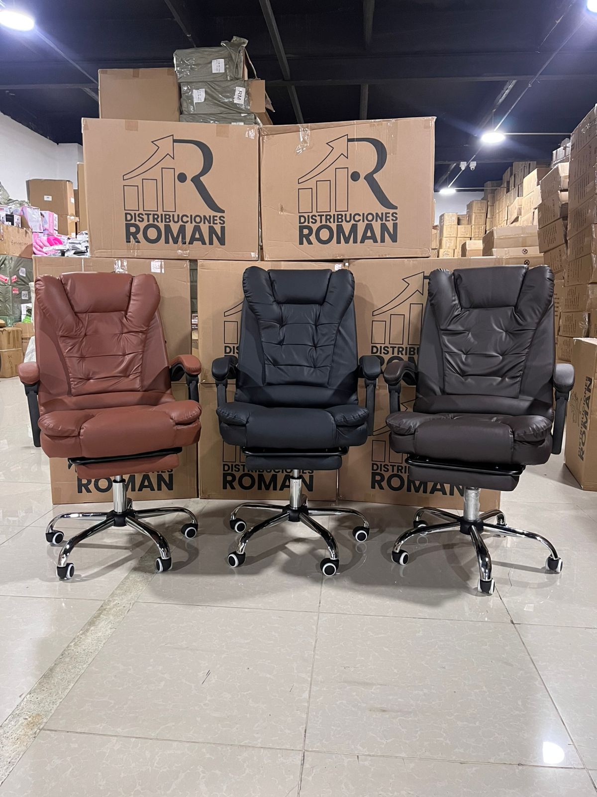 SILLA EJECUTIVA CON PORTAPIE