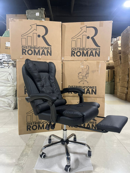 SILLA EJECUTIVA CON PORTAPIE