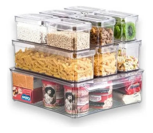 Set de Contenedores Acrílicos para Nevera – Diferentes Tamaños, Organización y Durabilidad