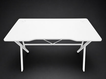 Escritorio De Mesa Gamer Premium Blanco  Amplio Y Multifuncional