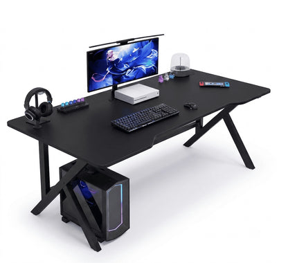 Escritorio De Mesa Gamer Premium Blanco  Amplio Y Multifuncional