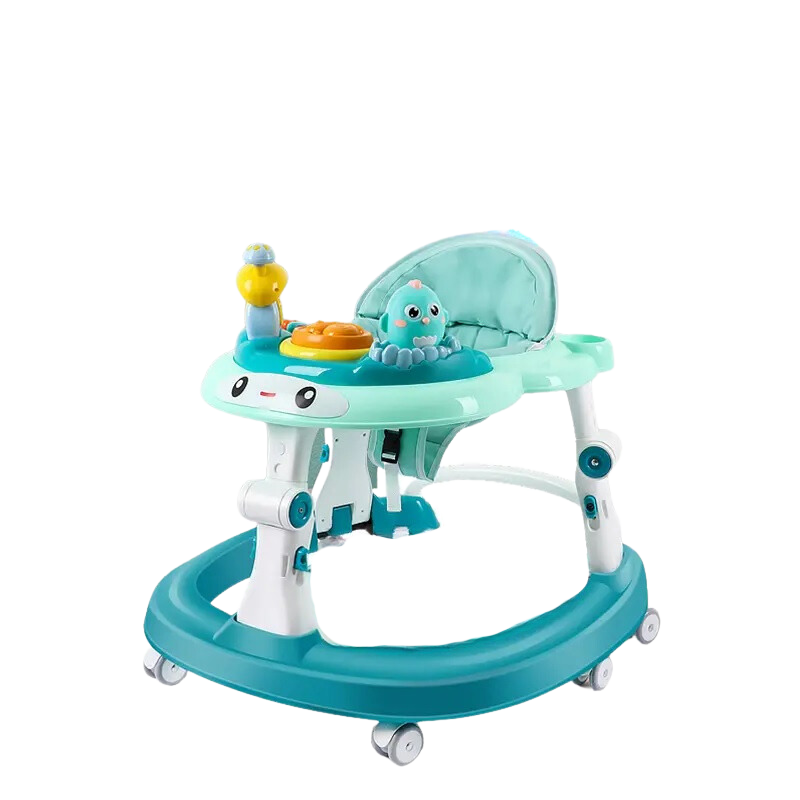 Caminador para Bebe con Mesa Interactiva. (gira 360°) (Verde menta)