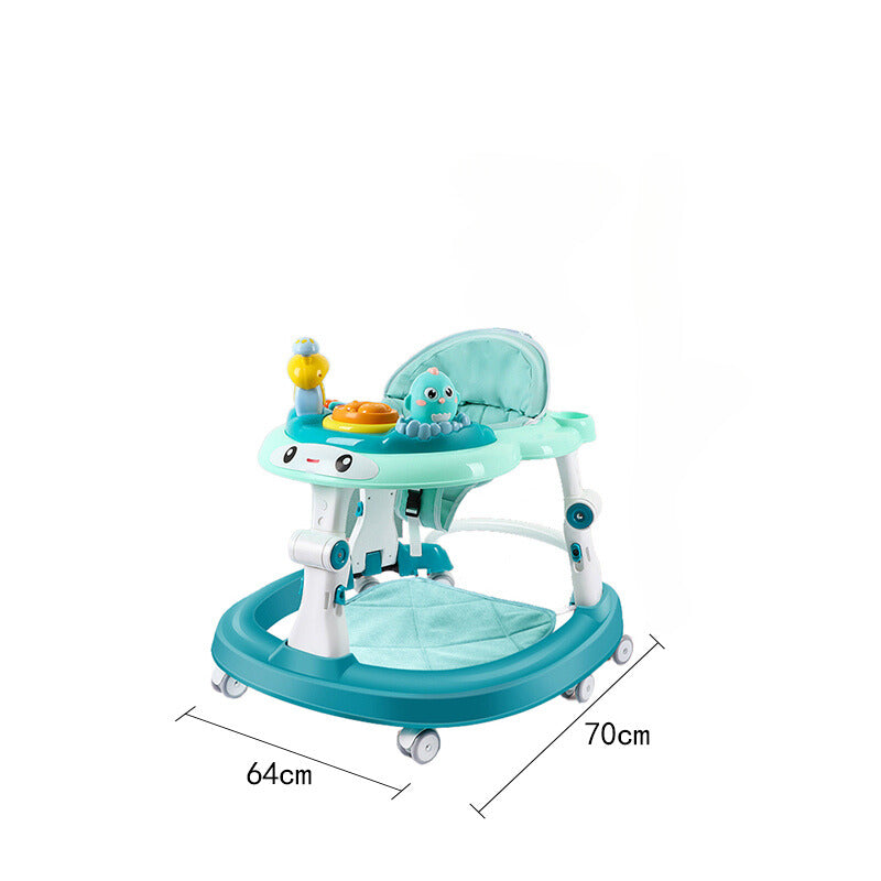 Caminador para Bebe con Mesa Interactiva. (gira 360°) (Verde menta)