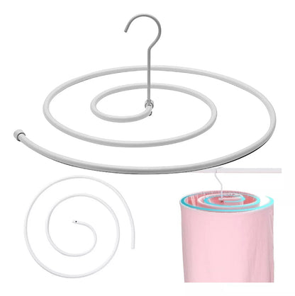 Gancho Espiral Colgante – Organizador Práctico y Resistente para Closet