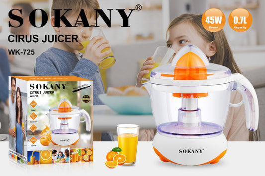 Exprimidor Eléctrico De Naranjas Sokany SK-WK-725