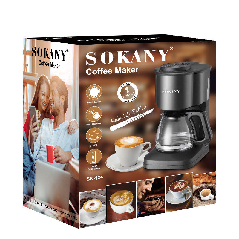 Cafetera Automática con Capacidad de 900ml Sokany Sk-124