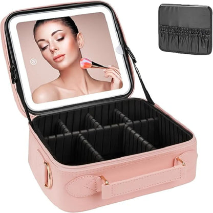 Cosmetiquero con espejo luz led
