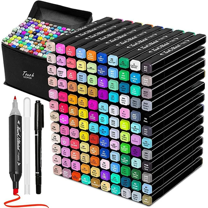 Marcadores x120 Piezas 🎨🖍️✨